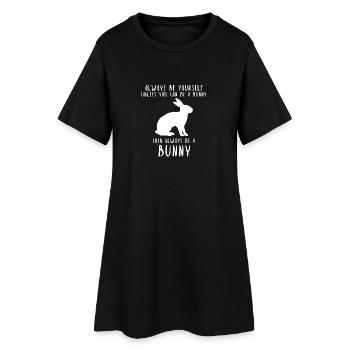 Toujours une idée cadeau lapin lapin lapin - Robe T-shirt Femme - noir - Devant