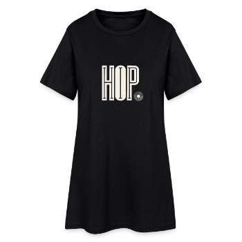 hip hop - Robe T-shirt Femme - noir - Devant