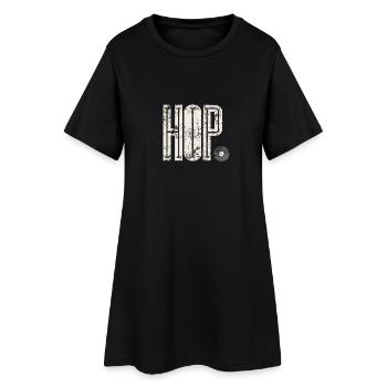 hip hop - Robe T-shirt Femme - noir - Devant
