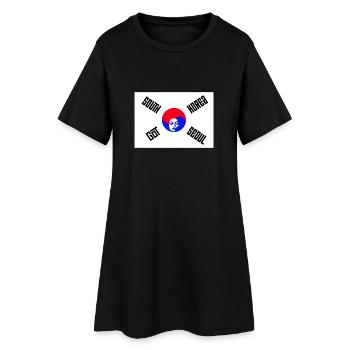 Corée du Sud Got Seoul - Robe T-shirt Femme - noir - Devant