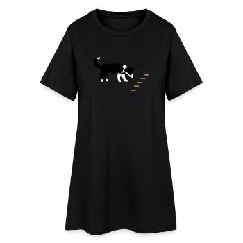 Obedience Hölzchen Vektor 1 - Frauen T-Shirt-Kleid - Schwarz - Vorne