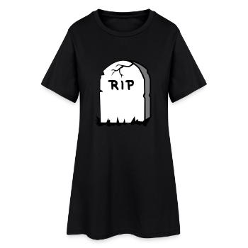 pierre tombale - Robe T-shirt Femme - noir - Devant
