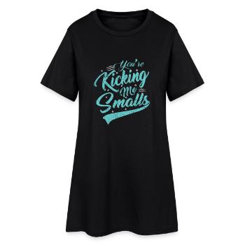 pregnant baby child born birth gift idea - Women’s T-Shirt Dress - black - Front