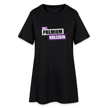 Kollegin Premium - lustiges Geschenk 100 Prozent - Frauen T-Shirt-Kleid - Schwarz - Vorne