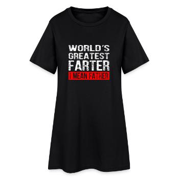 Le plus grand Farter Je veux dire Père du monde - Robe T-shirt Femme - noir - Devant