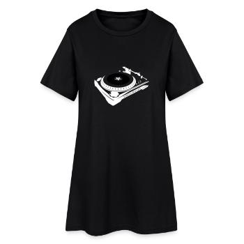 VINYL RULES - Women’s T-Shirt Dress - black - Front