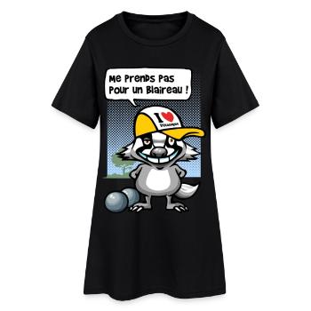 Blaireau pétanque - Robe T-shirt Femme - noir - Devant