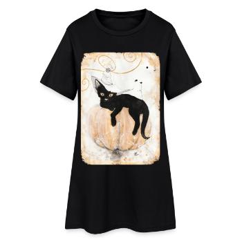 Gueule de bois de sorcière - Robe T-shirt Femme - noir - Devant