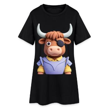 PIRATE BULL - baby & kids - Robe T-shirt Femme - noir - Devant