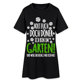 Jardinier dans le jardin - Robe T-shirt Femme - noir - Devant