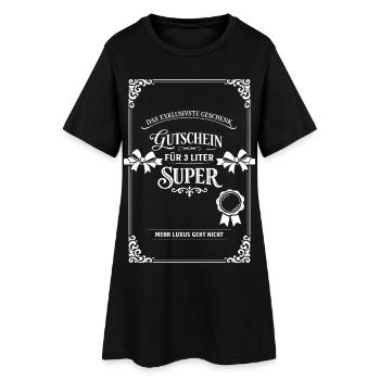 Das Exklusivste Geschenk - Frauen T-Shirt-Kleid - Schwarz - Vorne