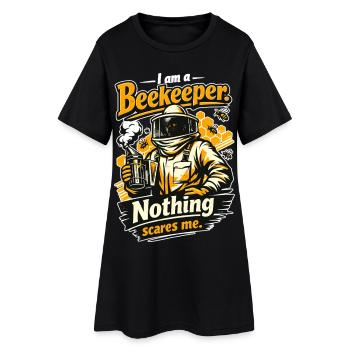 Don d’apiculteur : Je suis apiculteur. Rien ne me fait peur. - Robe T-shirt Femme - noir - Devant