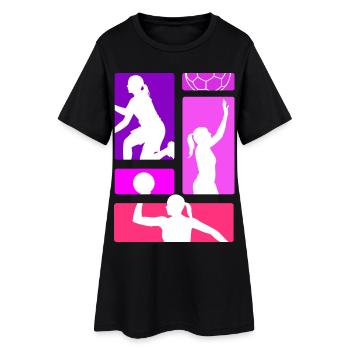Handball Handball Player Handball Coach Fan Gift - Women’s T-Shirt Dress - black - Front