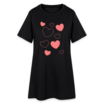 Muttertags Geschenk Mutter Muttertag Geschenkidee  - Frauen T-Shirt-Kleid - Schwarz - Vorne