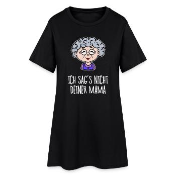 Oma Lustig Statement Großmutter Alte Frau Brille - Frauen T-Shirt-Kleid - Schwarz - Vorne