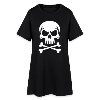 Crâne de Sapiens - Robe T-shirt Femme - noir - Devant