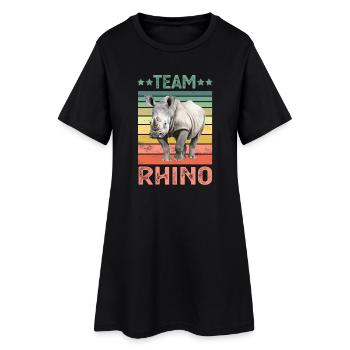Rhinocéros - Robe T-shirt Femme - noir - Devant