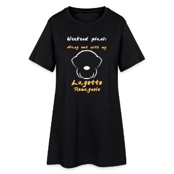 Week-end 2 - Robe T-shirt Femme - noir - Devant
