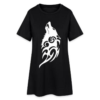 Ghost Wolf of the Forest - Women’s T-Shirt Dress - black - Front