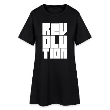 Rêv'olution - Frauen T-Shirt-Kleid - Schwarz - Vorne