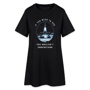 4 juillet Sous-marin Marine USA Vétéran sous-marin - Robe T-shirt Femme - noir - Devant