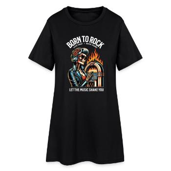 Rock and Roll Toujours et pour toujours Rockabilly 2025 - Robe T-shirt Femme - noir - Devant