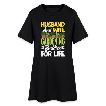 Cadeaux pour les jardins et les amoureux des plantes - Robe T-shirt Femme - noir - Devant