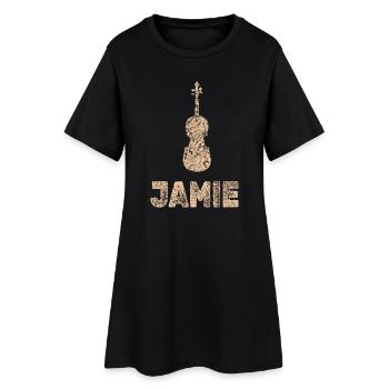 Jamie dans le rôle de l’alto - Robe T-shirt Femme - noir - Devant