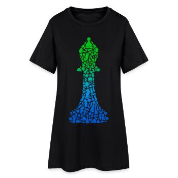 Joueurs d’échecs Pièces d’échecs Jeu d’échecs Échecs - Robe T-shirt Femme - noir - Devant