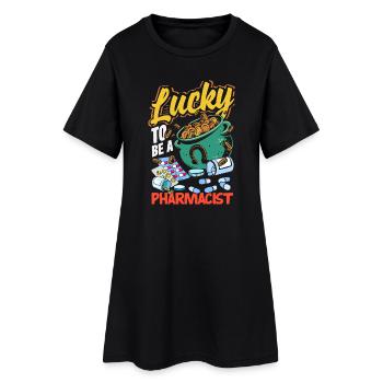 Apotheker Pharmazeutisch-technischer - Frauen T-Shirt-Kleid - Schwarz - Vorne