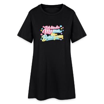 Mama des Bräutigams Geschenkidee - Frauen T-Shirt-Kleid - Schwarz - Vorne