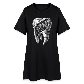 Zahnwerk - Women’s T-Shirt Dress - black - Front