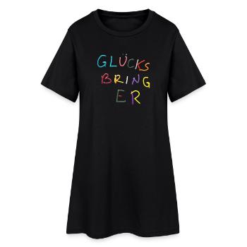 Lucky Charm Jeu de couleurs - Robe T-shirt Femme - noir - Devant