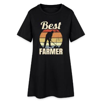 Meilleur agriculteur - Robe T-shirt Femme - noir - Devant