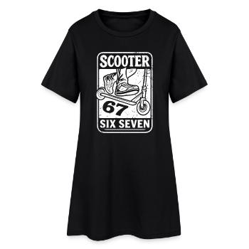 Trottinette acrobatique Freestyle Trottinette Kick Scooter 67s - Robe T-shirt Femme - noir - Devant