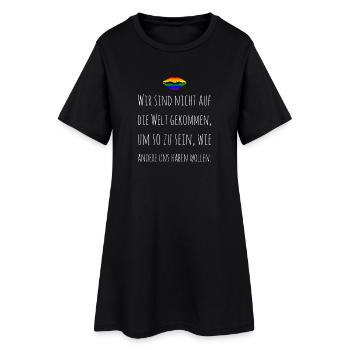 Same Love, Homo Ehe, LGBT - Frauen T-Shirt-Kleid - Schwarz - Vorne