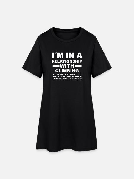 relation avec CLIMBING - Robe T-shirt Femme - noir