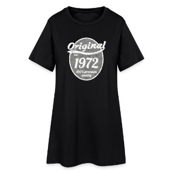 1972 - Women’s T-Shirt Dress - black - Front