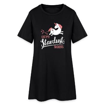 Eat my Stardust, Suckers - Robe T-shirt Femme - noir - Devant