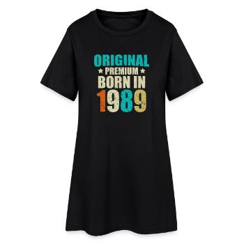 1989 Original Birthday Year - Robe T-shirt Femme - noir - Devant