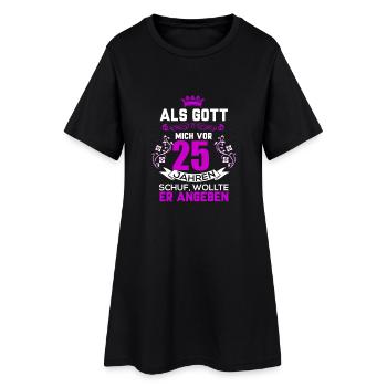25 anniversaire - Robe T-shirt Femme - noir - Devant