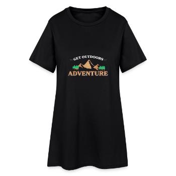 Holiday travel - Women’s T-Shirt Dress - black - Front