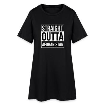 Straight Outta Afghanistan! - Robe T-shirt Femme - noir - Devant