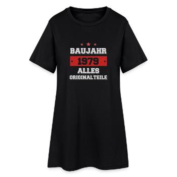 Baujahr 1979 - Alles Original Teile! - Frauen T-Shirt-Kleid - Schwarz - Vorne