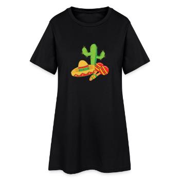 Mexique - T-SHIRT - Robe T-shirt Femme - noir - Devant