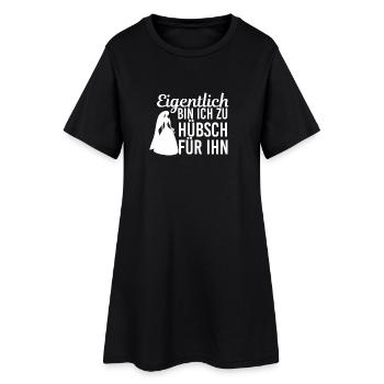 Jungesellenabschied | Geschenk für Hochzeiten - Frauen T-Shirt-Kleid - Schwarz - Vorne