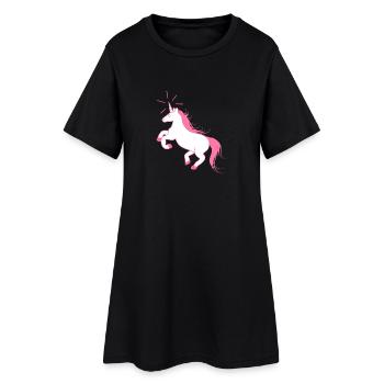 Incroyable Unicorn - La dernière licorne - Robe T-shirt Femme - noir - Devant