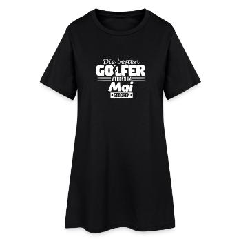 Golfer Golfen Geschenk Geburtstag Mai - Frauen T-Shirt-Kleid - Schwarz - Vorne