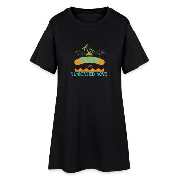 Sunkissed - Frauen T-Shirt-Kleid - Schwarz - Vorne