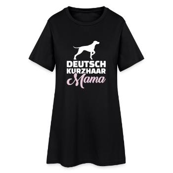 Deutsch Kurzhaar - Frauen T-Shirt-Kleid - Schwarz - Vorne